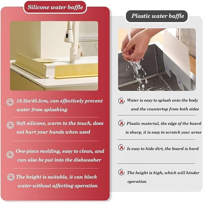 Sink SplashGuard Pro™: Kitchen & Bath Protector