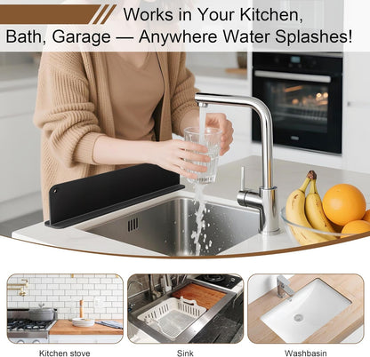 Sink SplashGuard Pro™: Kitchen & Bath Protector